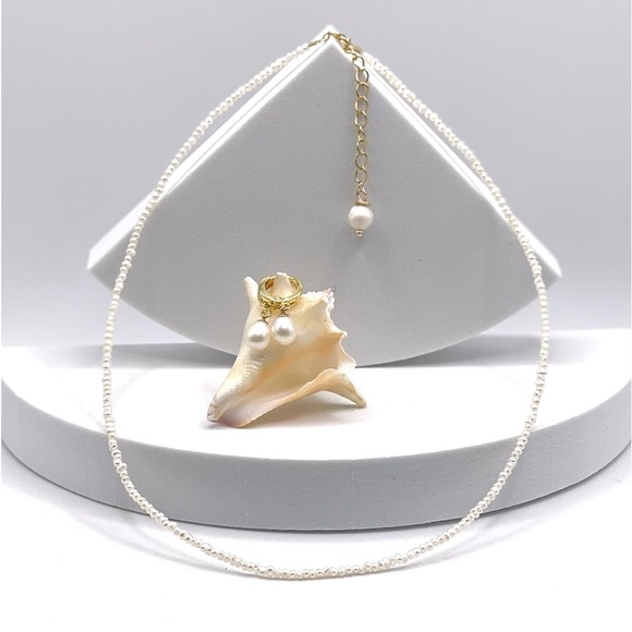 Dainty Freshwater Potato Pearl Necklace - Picture 2 of 10